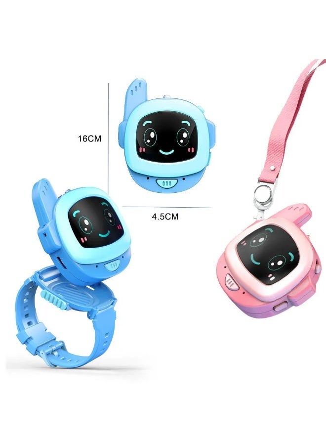 Digital Walky Talky Watch for Kids, 2 Way Voice Communication Watch, Smart Intercom Wrist Watch with LED Light, Compass, Flashlight, Time Display, Long Range Outdoor Walky Talky Watch, Kids Communication Toy for Adventure Play - Image 4